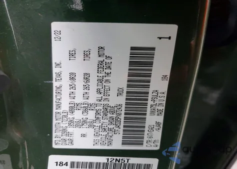 2023 Toyota Tundra Limited z USA, uszkodzony, nr VIN 5TFJA5DB5PX072436